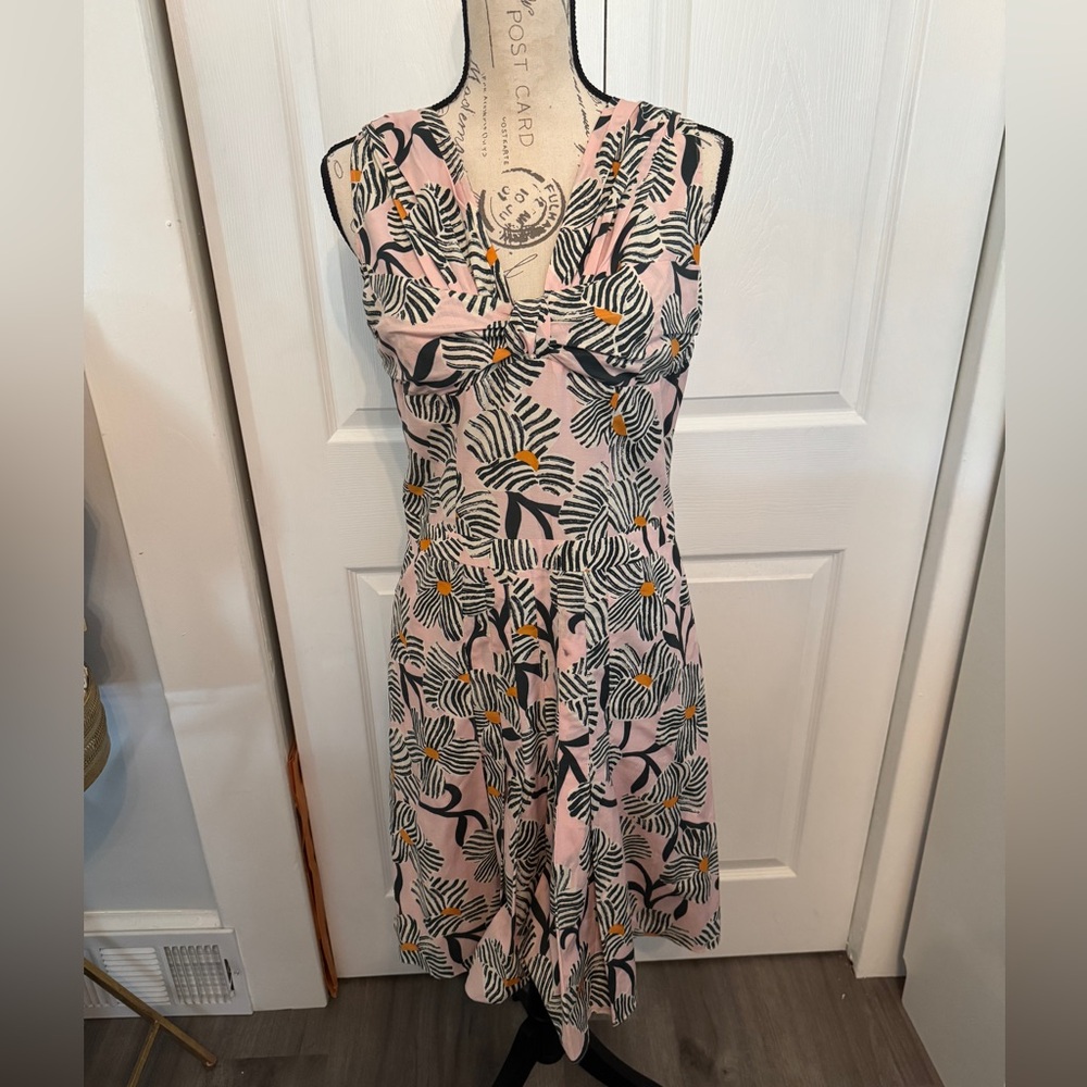 Moschino Floral Pink Sleeveless Dress 8